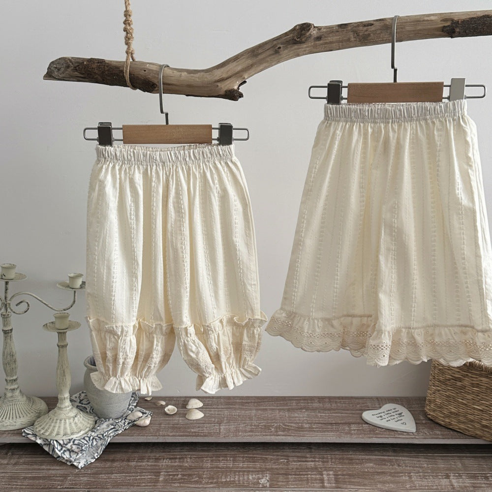 Breathable Out Bloomers Lace Korean Anti Children's Pants