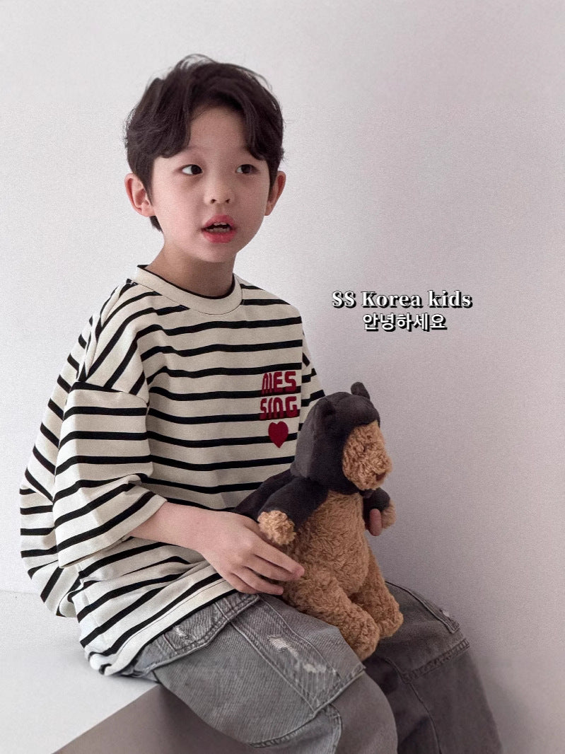 Children's Short-sleeved Cotton Top Loose Half Sleeve Children's T-shirt