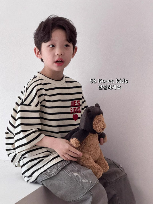 Children's Short-sleeved Cotton Top Loose Half Sleeve Children's T-shirt