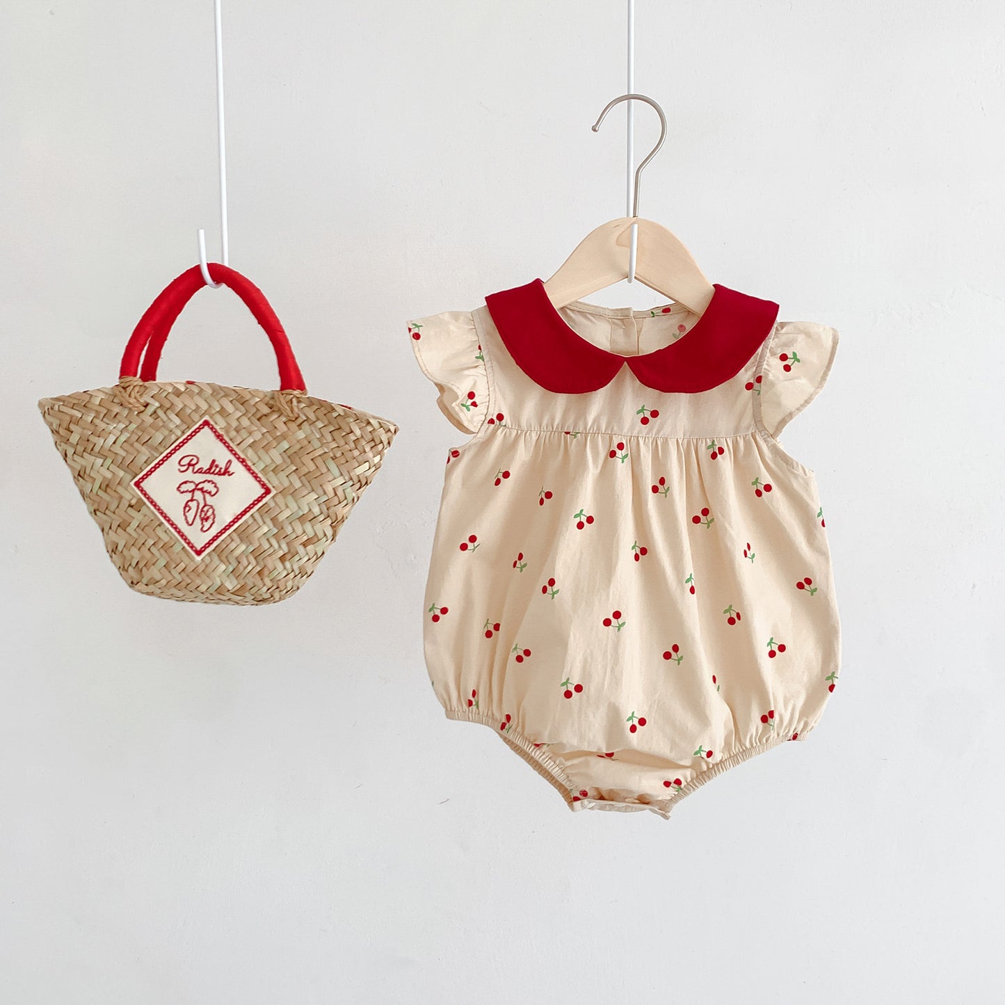 Summer Wear Princess Clothes Thin Flounced Sleeve One-piece Jumpsuit, Climbing Suit