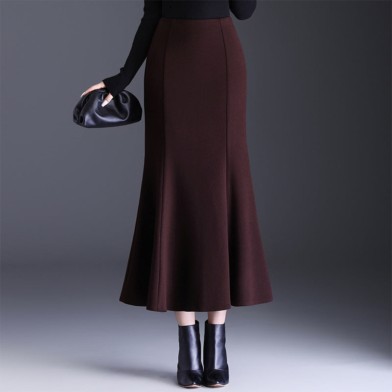 Commute Fashion Fishtail Long High Waist Slimming Sheath Skirt