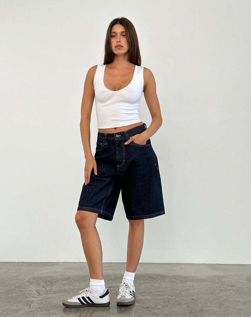 Unique Women's Loose Retro Denim Cropped Women's Jeans