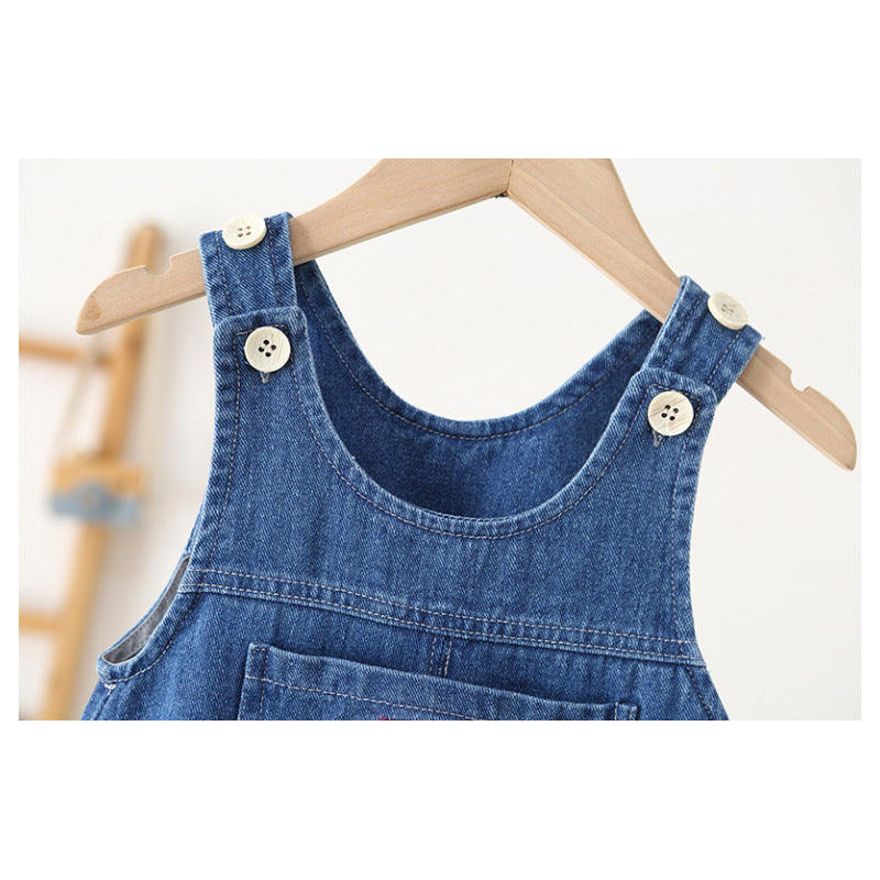 Children's Clothing Suspender Korean Style Western Cute One-piece Children's Pants