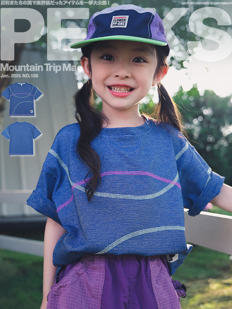 Children's Clothing Short-sleeved Summer Outdoor Sports Round Neck Short Sleeve Children's T-shirt