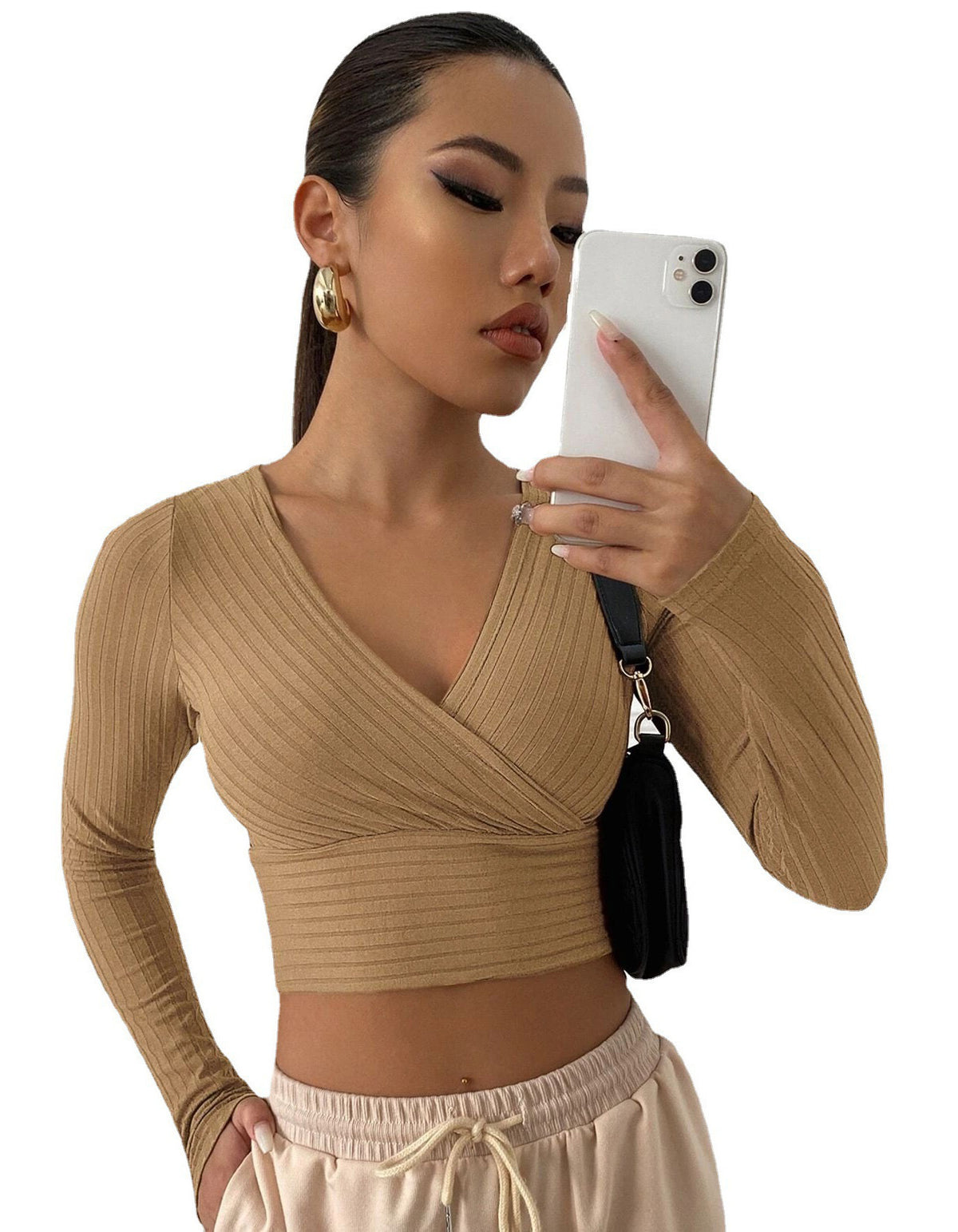 Women's Color Sexy Commute Upper Clothes Long Women's T-shirt