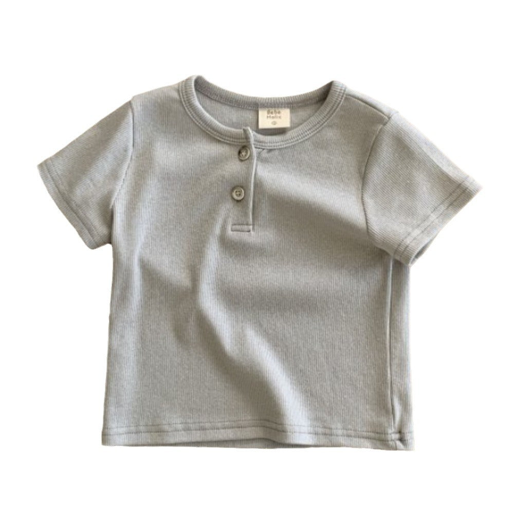Children's Thin Summer Korean Style Clothing Open Children's T-shirt