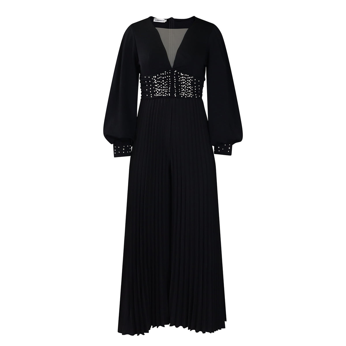 Beaded Mesh Fashion Loose Wide Leg Jumpsuits