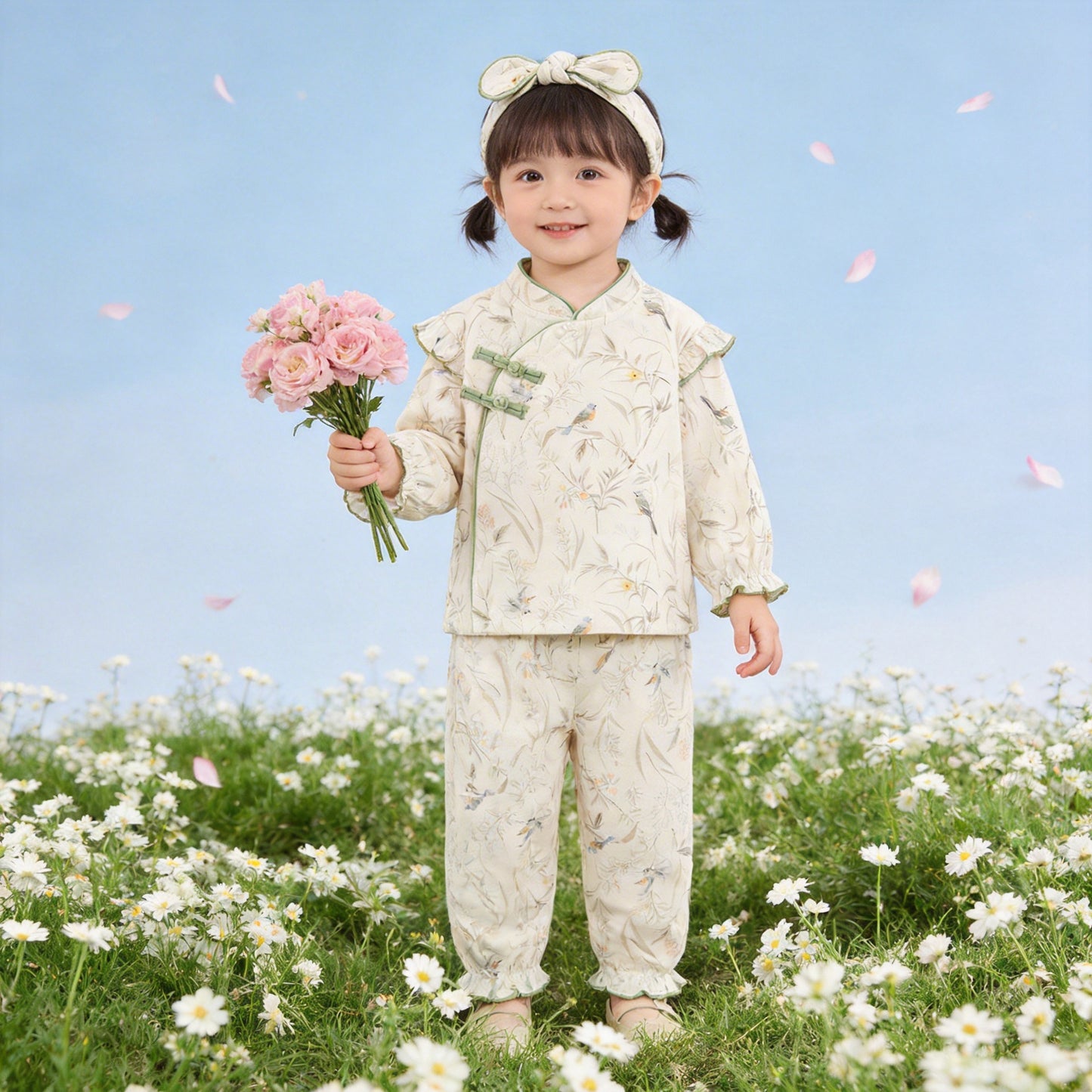 Pure Cotton Boneless Rompers Class Four Children's Suit