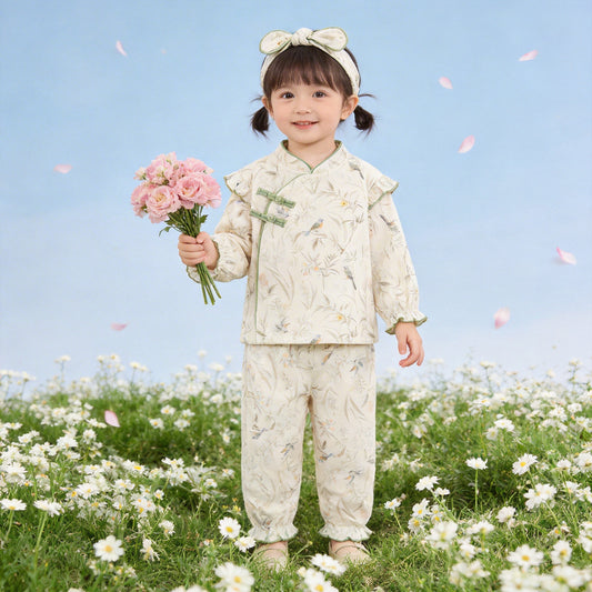 Pure Cotton Boneless Rompers Class Four Children's Suit