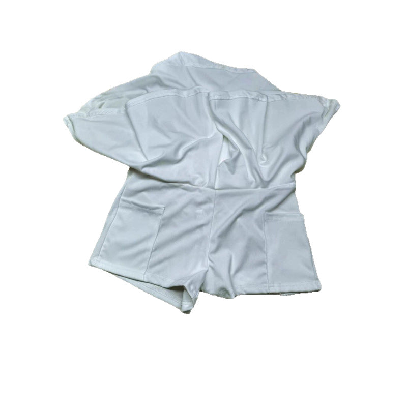 Women's Sports Summer Yoga Fake Two-piece Badminton Tennis Skirts