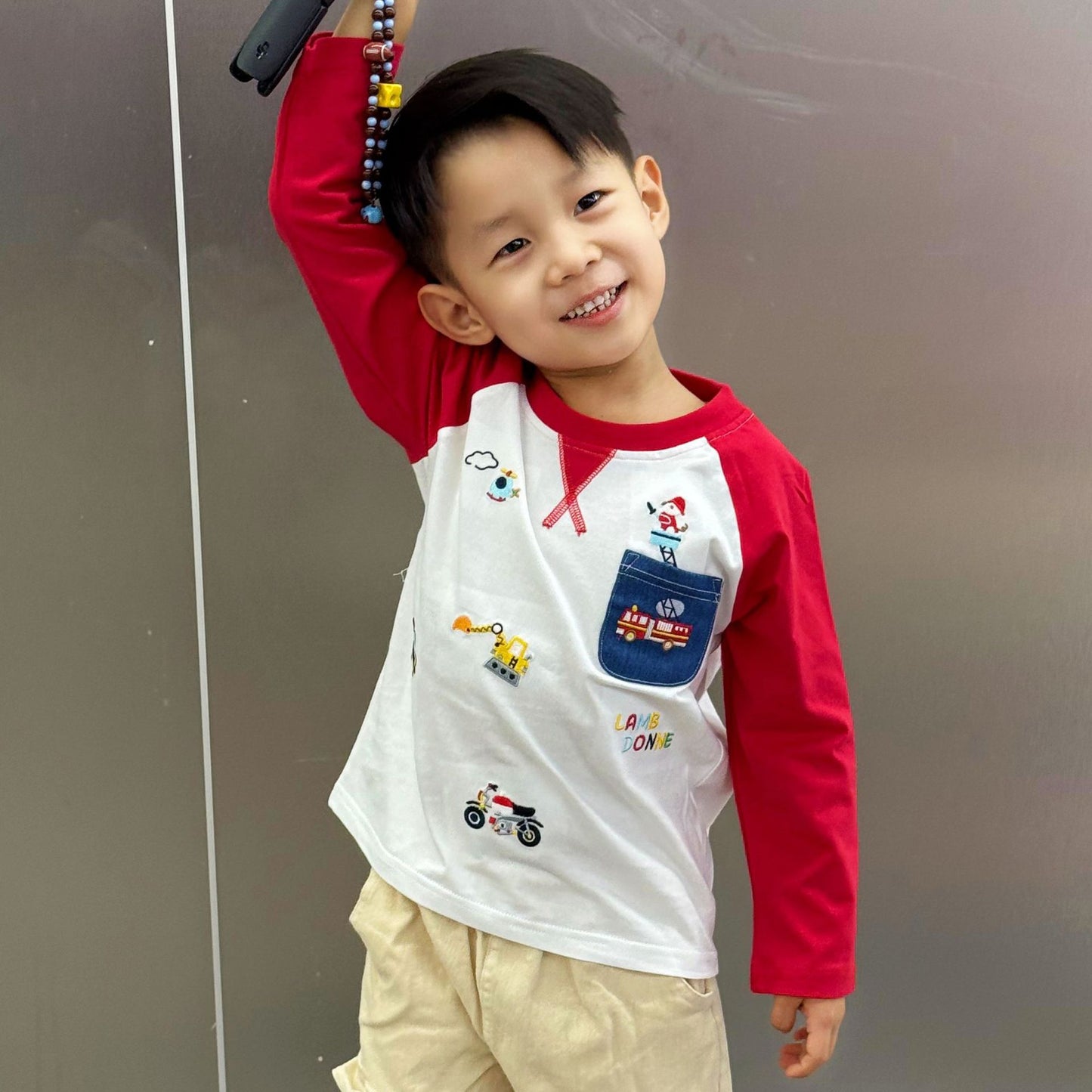 Men's & Children's Strict Selection Bottoming Shirt Autumn Long Sleeve Boys Children's T-shirt