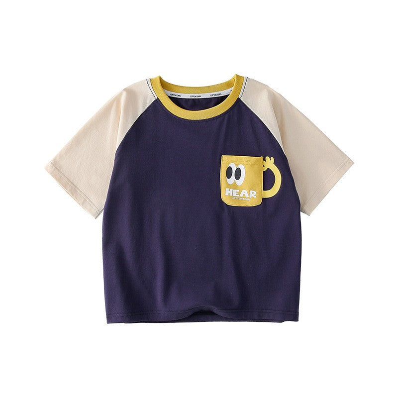 Children's Cool Cotton Hall Short-sleeved Summer Shirt Children's T-shirt