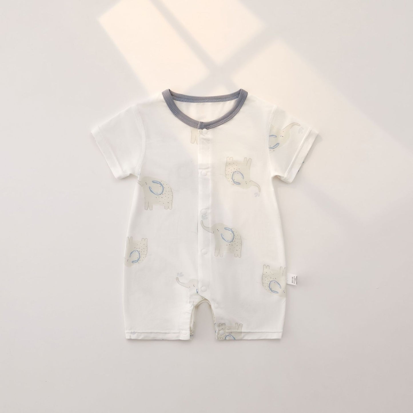 Babies Summer Thin Short Sleeve Modal Jumpsuit Male Female Rompers Jumpsuit, Climbing Suit