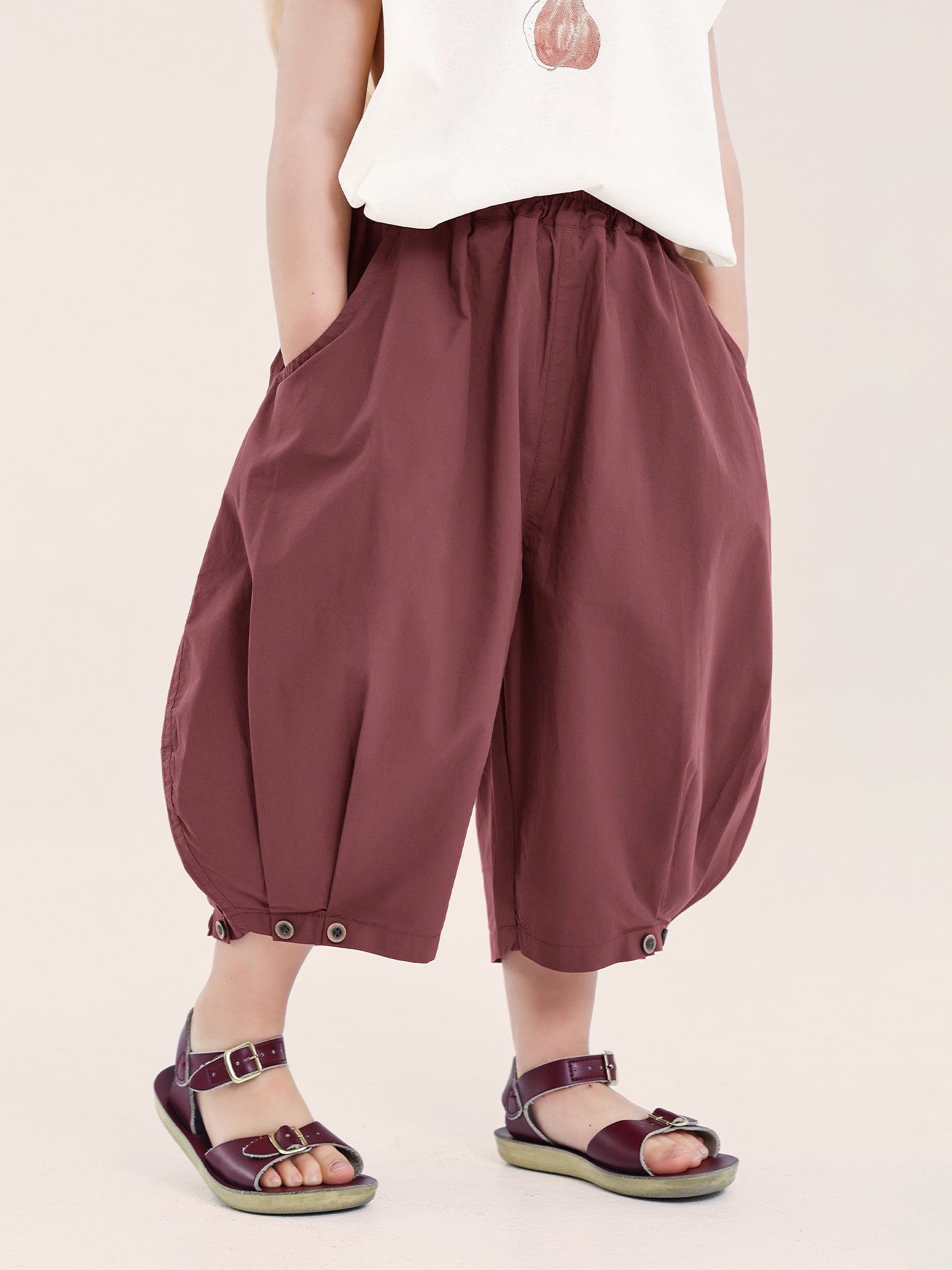 Children's Cropped Trousers Summer Korean Casual Cotton Children's Pants