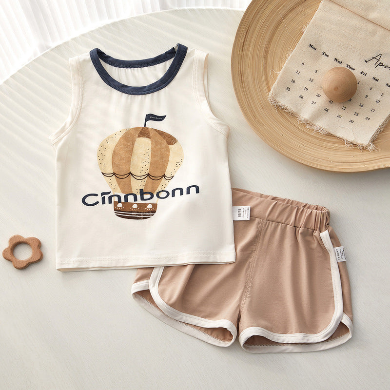 Pajamas Summer Thin Split Modal Air Conditioning Clothes Children's Suit