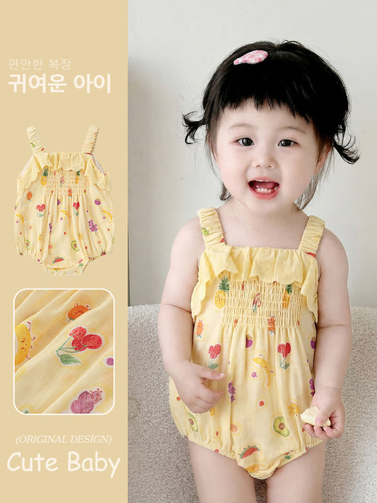 Jumpsuit One Month Old Clothes Hundred Days Princess Rompers Jumpsuit, Climbing Suit
