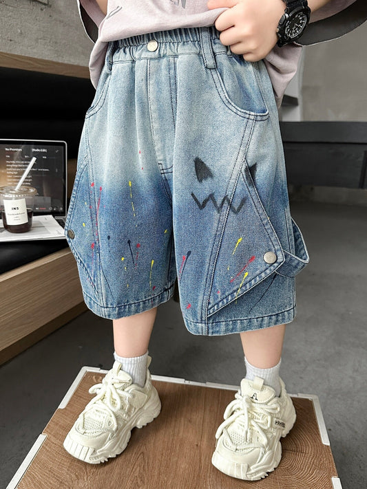 Children's Boy Summer Thin Super Beautiful Shorts Korean Style Fried Children's Pants