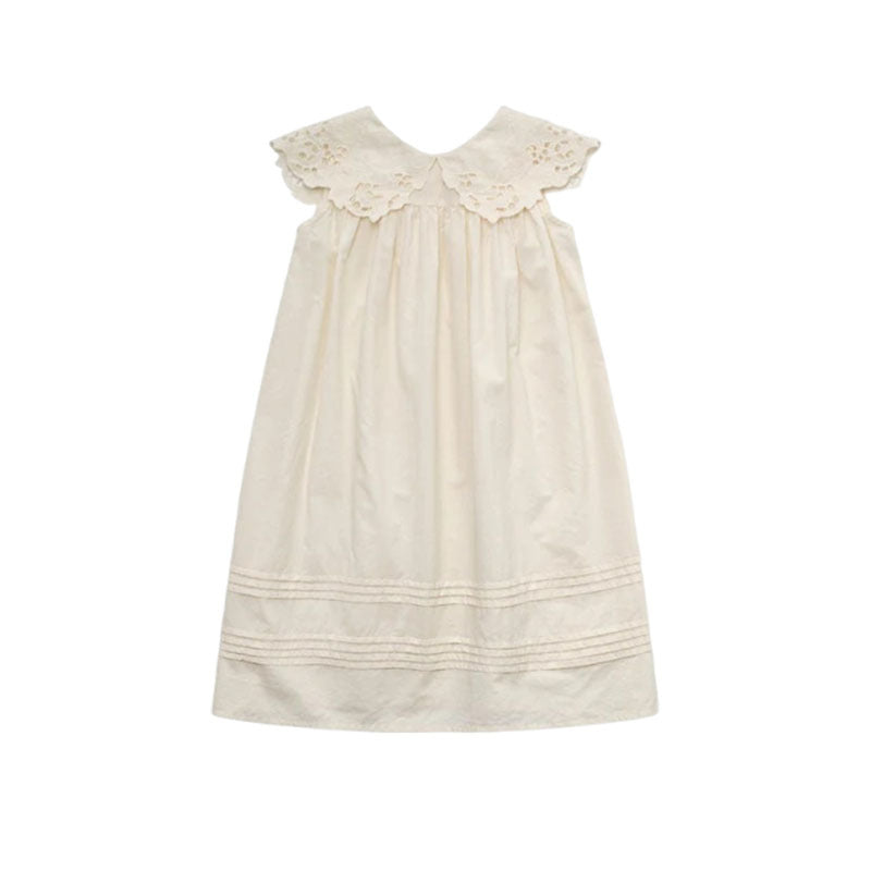 Shirt Lace Stitching Small Round Neck Short Children's Dress