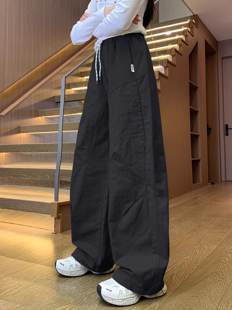 Children's Casual Trousers Summer Older Junior High School Straight Wide Leg Children's Pants