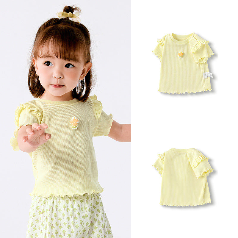 Children's Short Sleeve Tops Clothing Sweet Exquisite Children's T-shirt