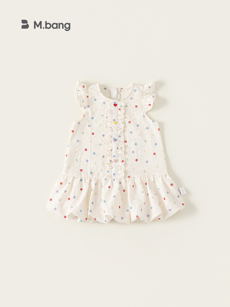 Summer Collection Floral A- Line Skirt Sweet Cotton Children's Dress