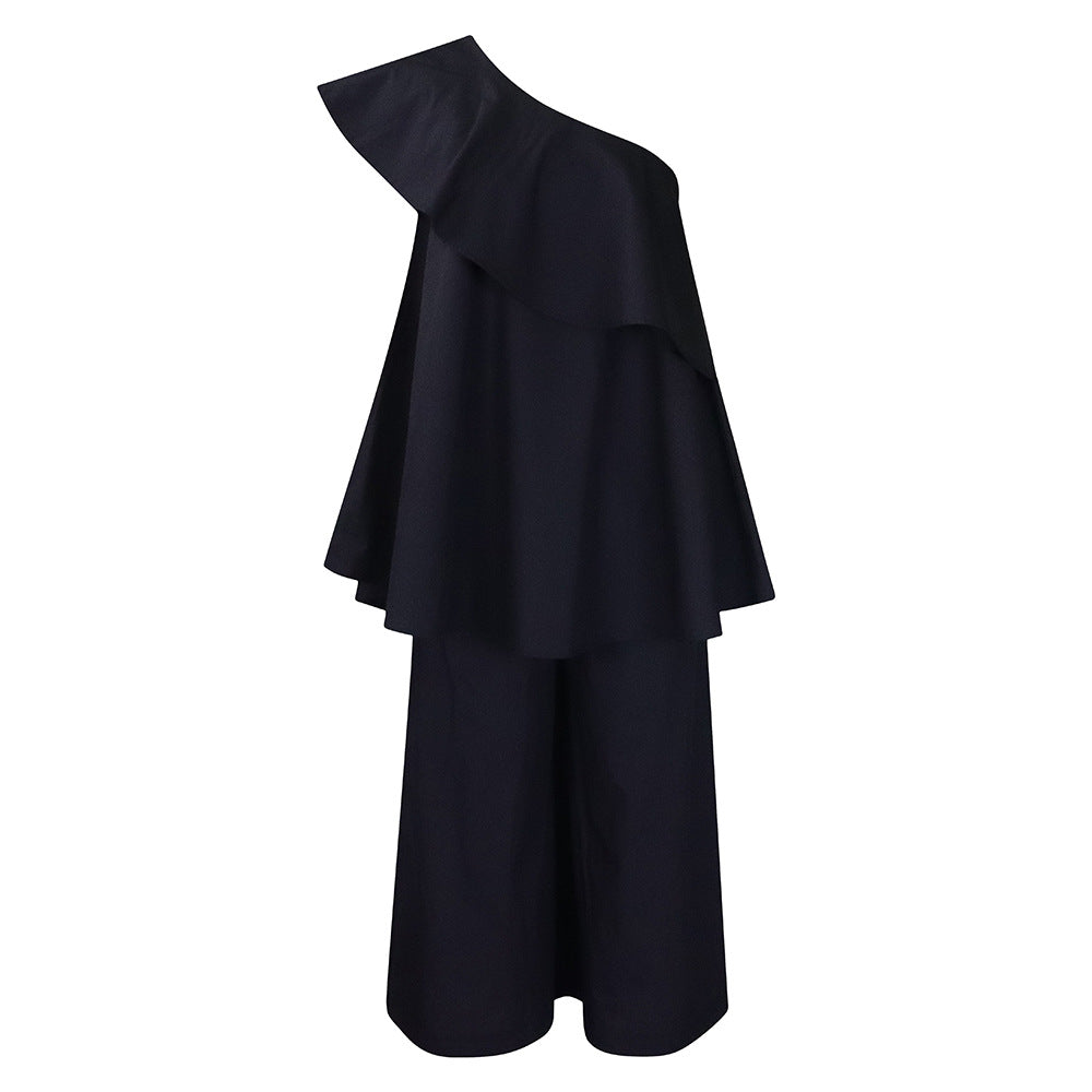 Women's Large Loose Cool Wide Leg Two-piece Fashion Casual Suit