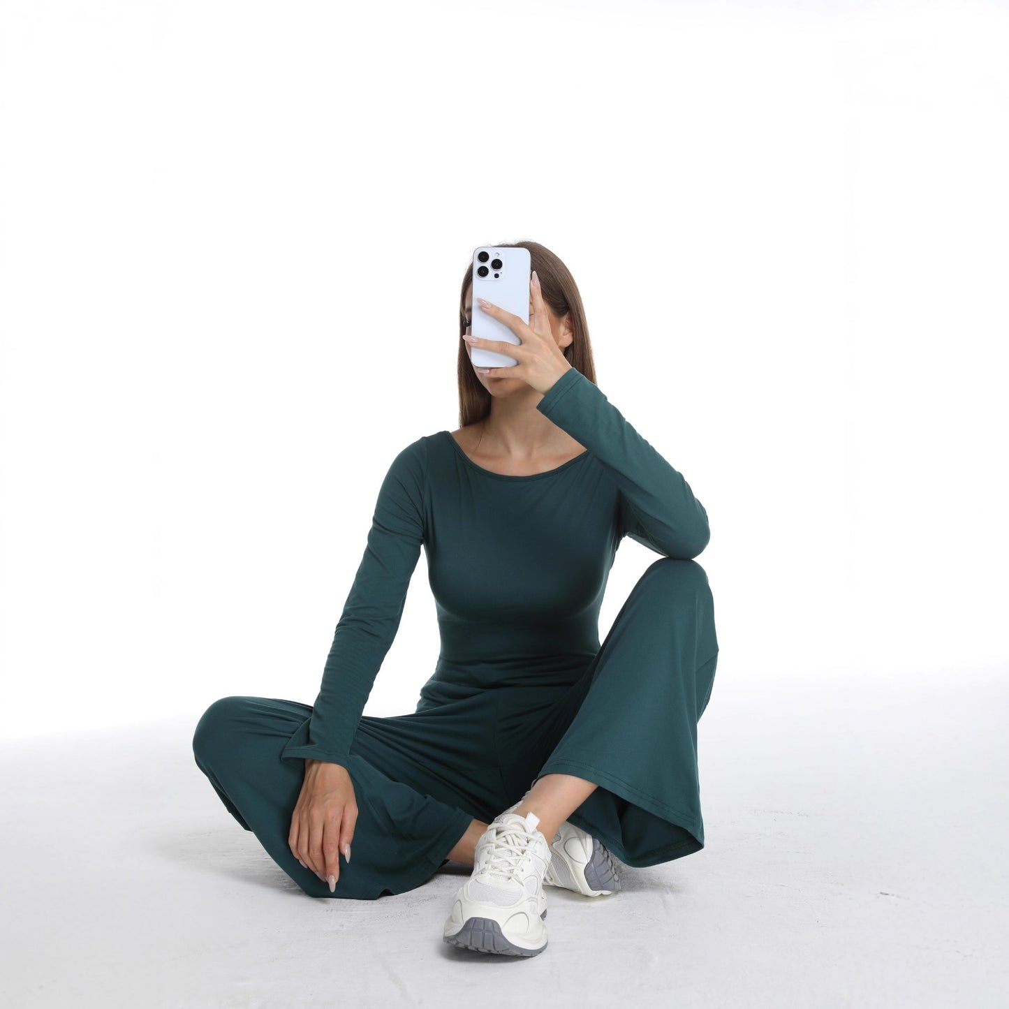 Fashion Unique Spring Asymmetric T-shirt Sportswear Fashion Casual Suit