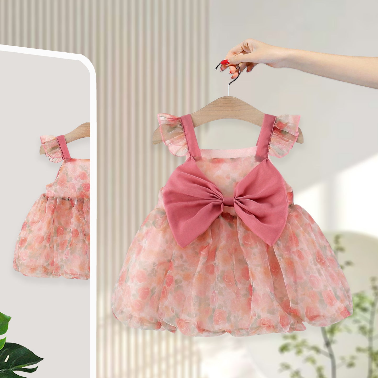 Princess Summer Skirt Printed Fashion Gauze Children's Dress