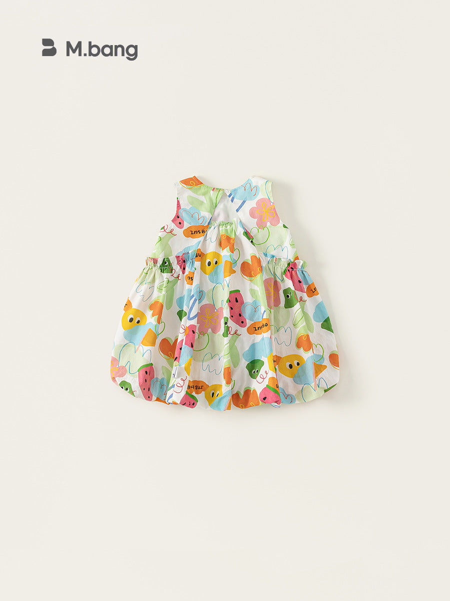 Children's Clothing Sundress Summer Fashionable Cartoon Printed Children's Dress