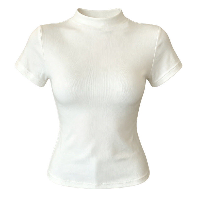 Women's Short-sleeved Summer Slim Fit Slimming Bottoming Shirt Tops
