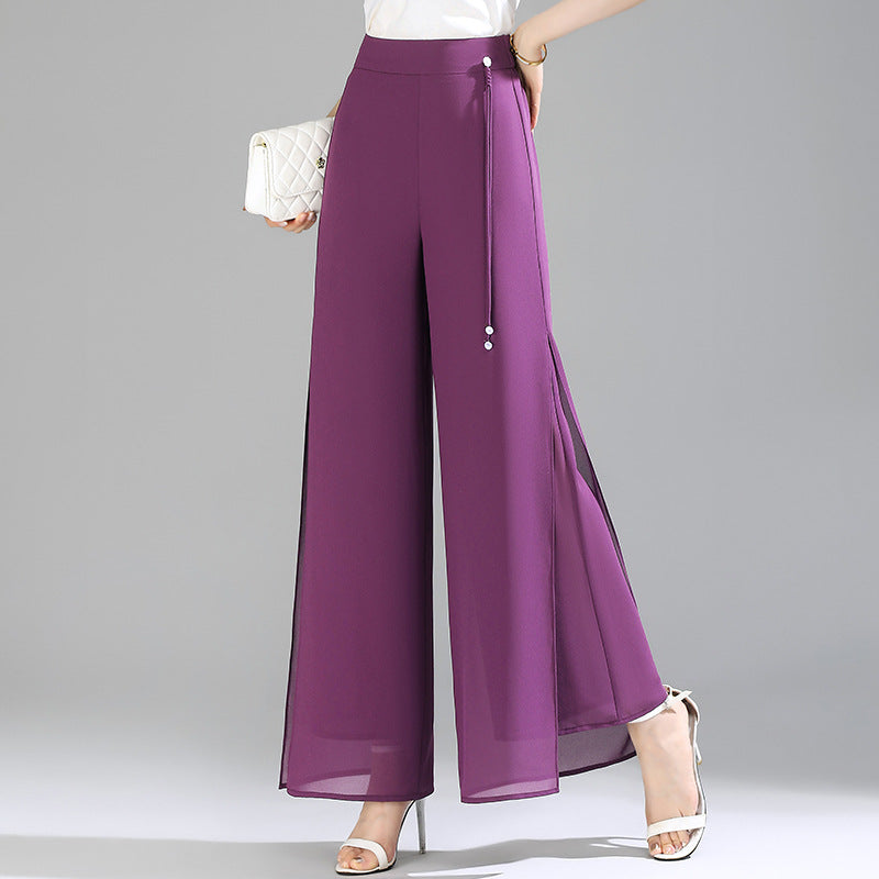 Women's Summer Thin High Waist Loose Wide Leg Big Pants