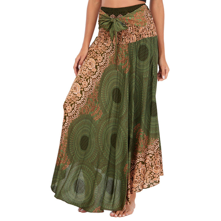 Thai Dress Beach Vacation Two-way Big Swing Belly Skirts