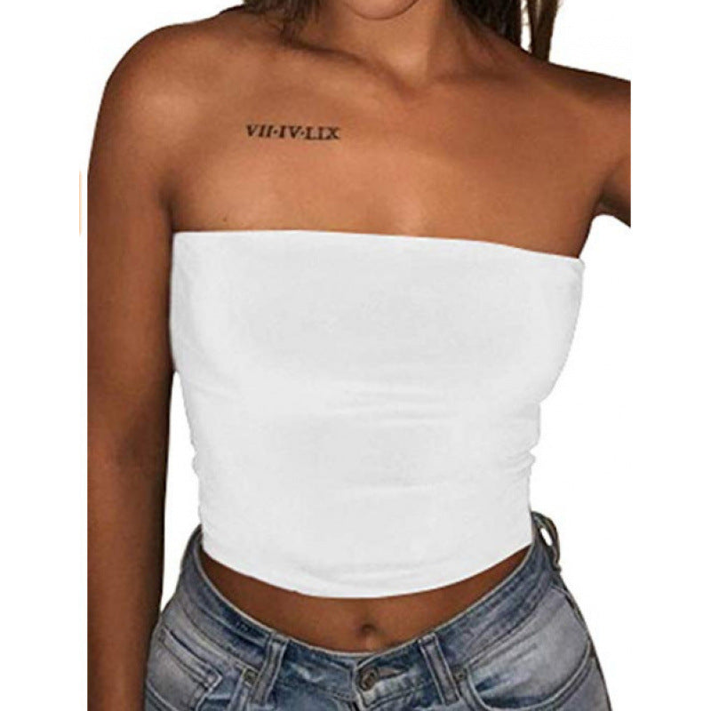 Women's Color Yoga Sports Sexy Bottoming Tube Vests