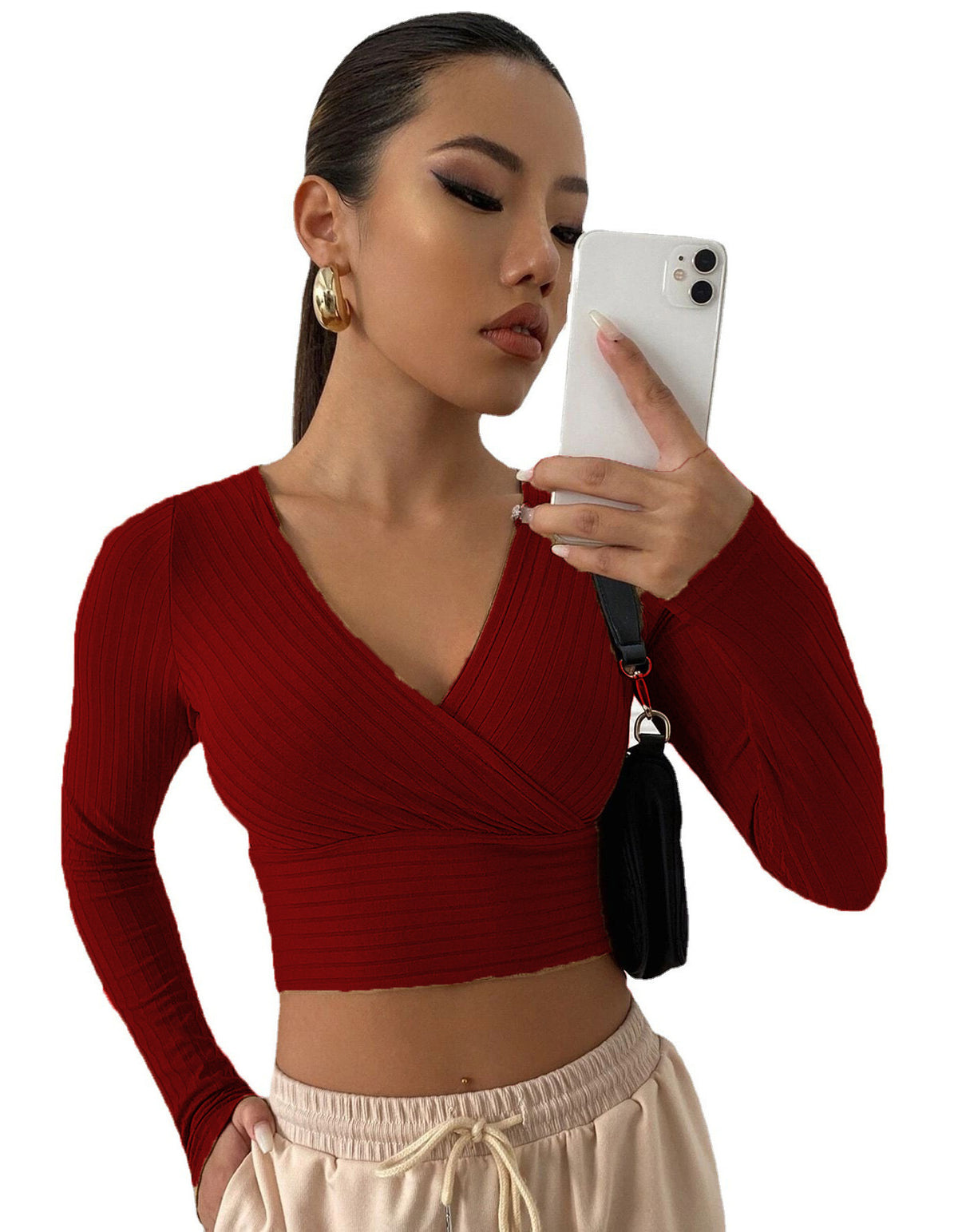 Women's Color Sexy Commute Upper Clothes Long Women's T-shirt