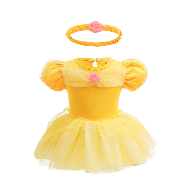 Children's Halloween Clothing Short Sleeve Pullover Infant Princess Jumpsuit Romper Jumpsuit, Climbing Suit