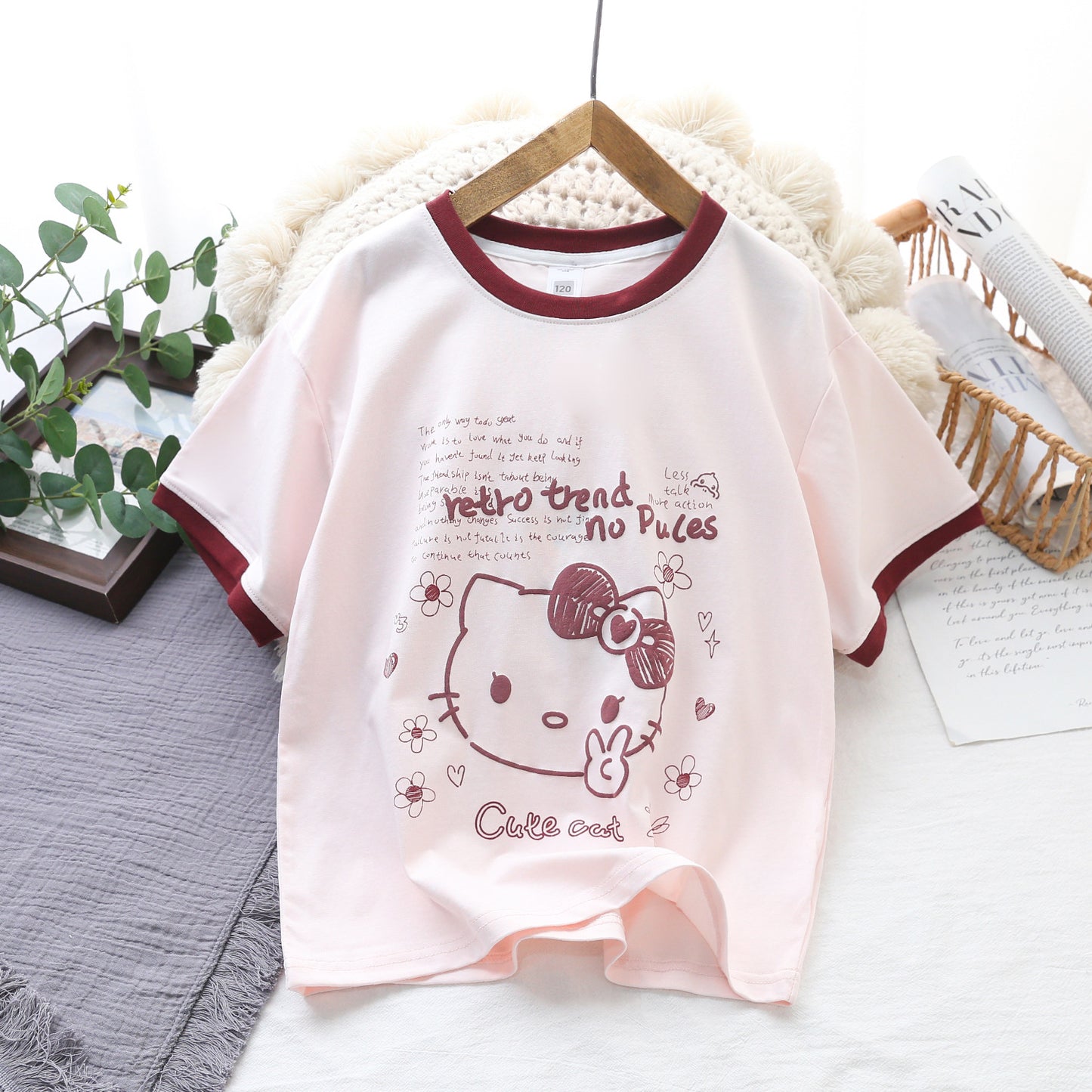 Children's Yellow Duck Summer Clothing Short Sleeve Cartoon Half Casual Bottoming Children's T-shirt