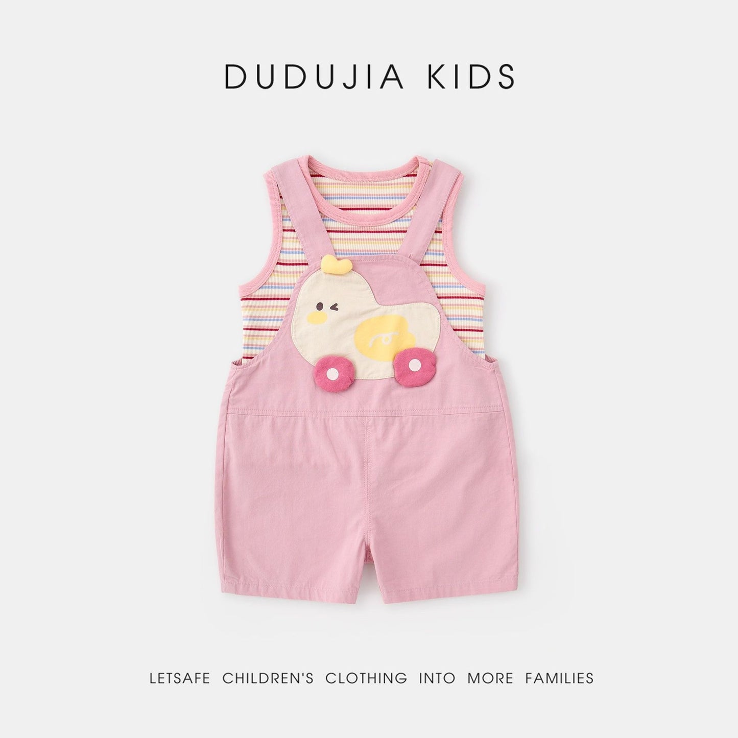Children's Story Clothing Short-sleeved Summer Suspender Pants Children's Suit