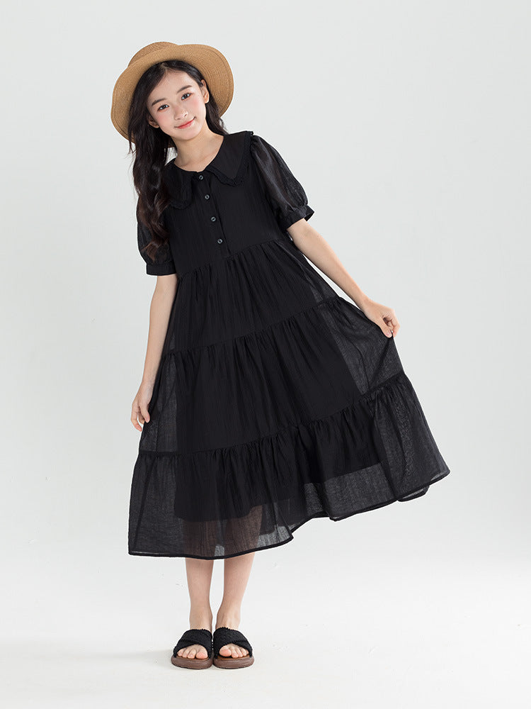 Lace Collar Doll Cake College Small Teen Long Children's Dress