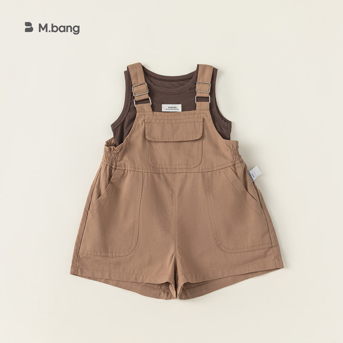 Children's Clothing Sleeveless Top Suspender Pants Summer Clothes Vest Leisure Children's Suit