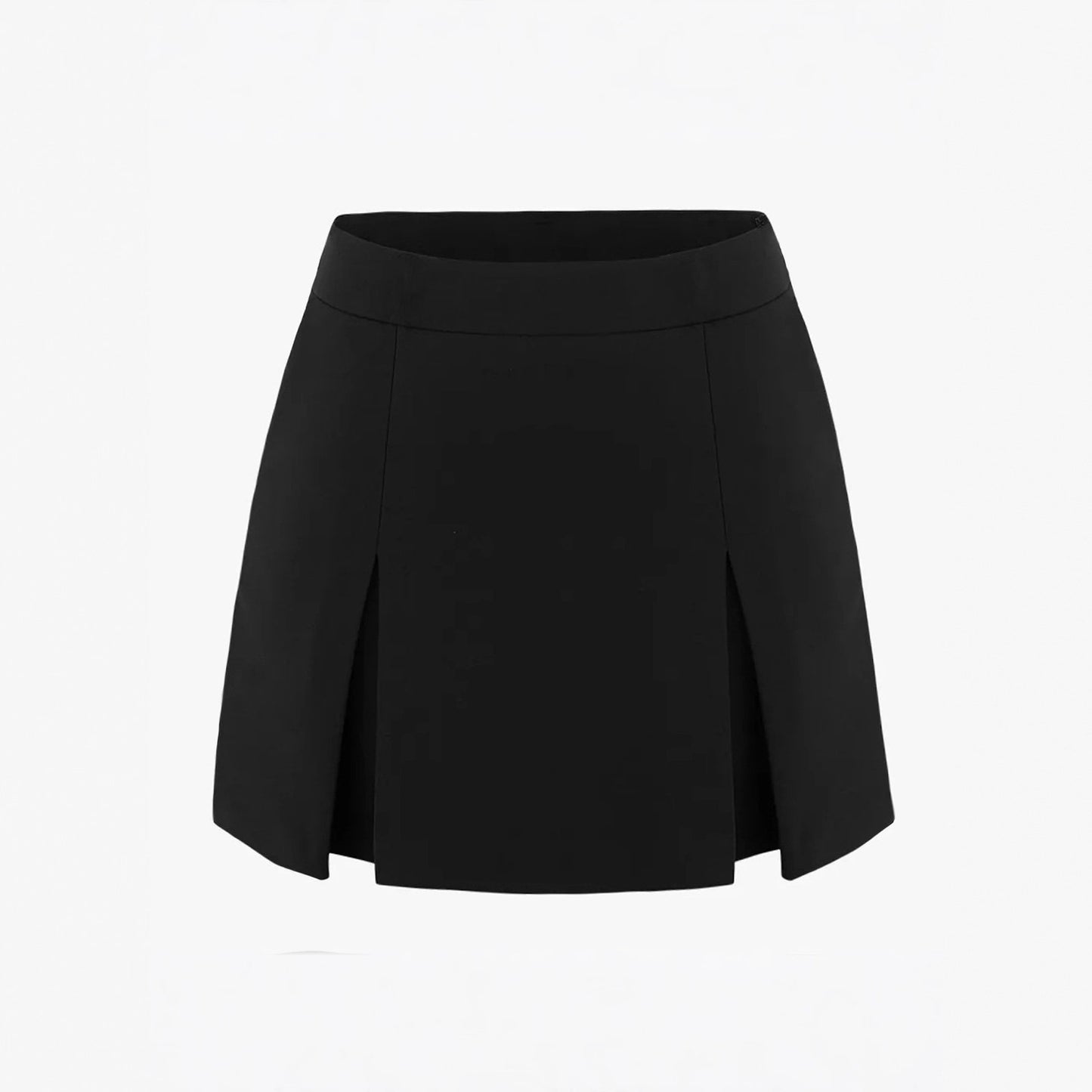 Women's Double Slit A- Line High Quality Elastic Skirt