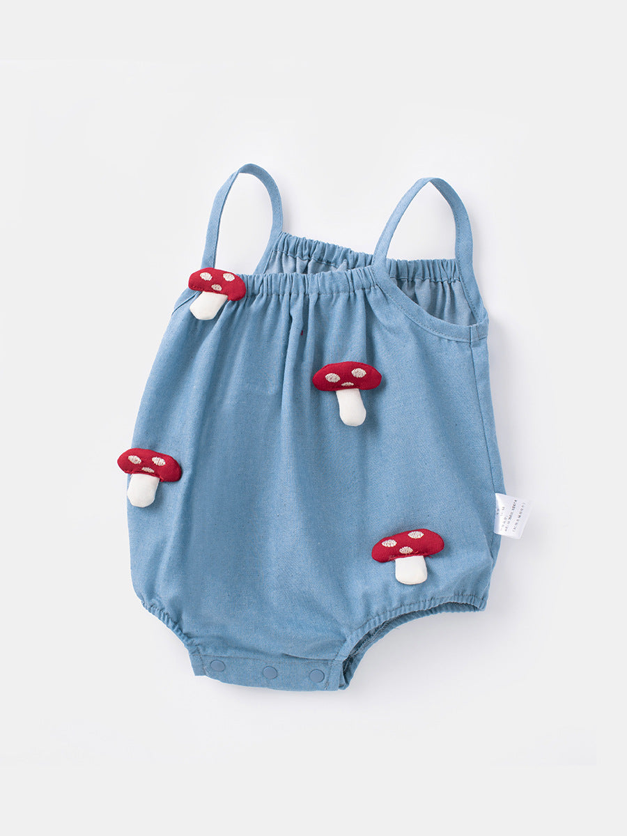 Summer Romper Small Sling Thin Bodysuit Born Jumpsuit, Climbing Suit