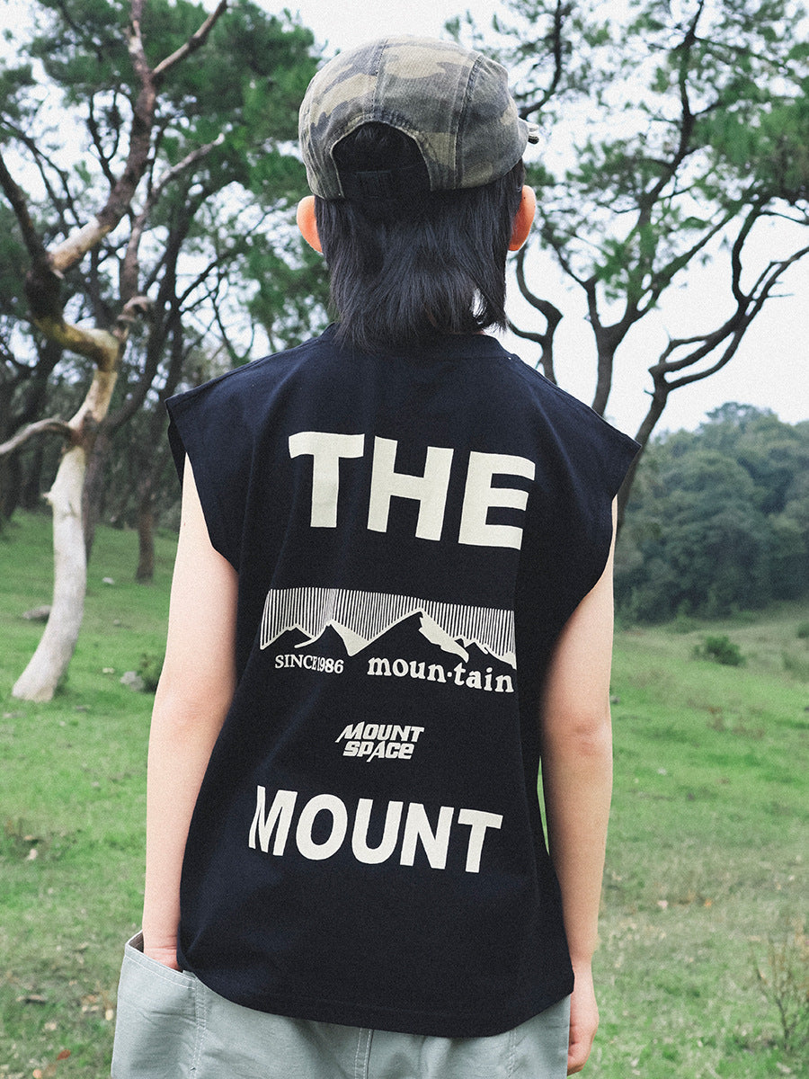 Children's Summer Thin Vest Mountain Outdoor Loose Breathable Children's T-shirt