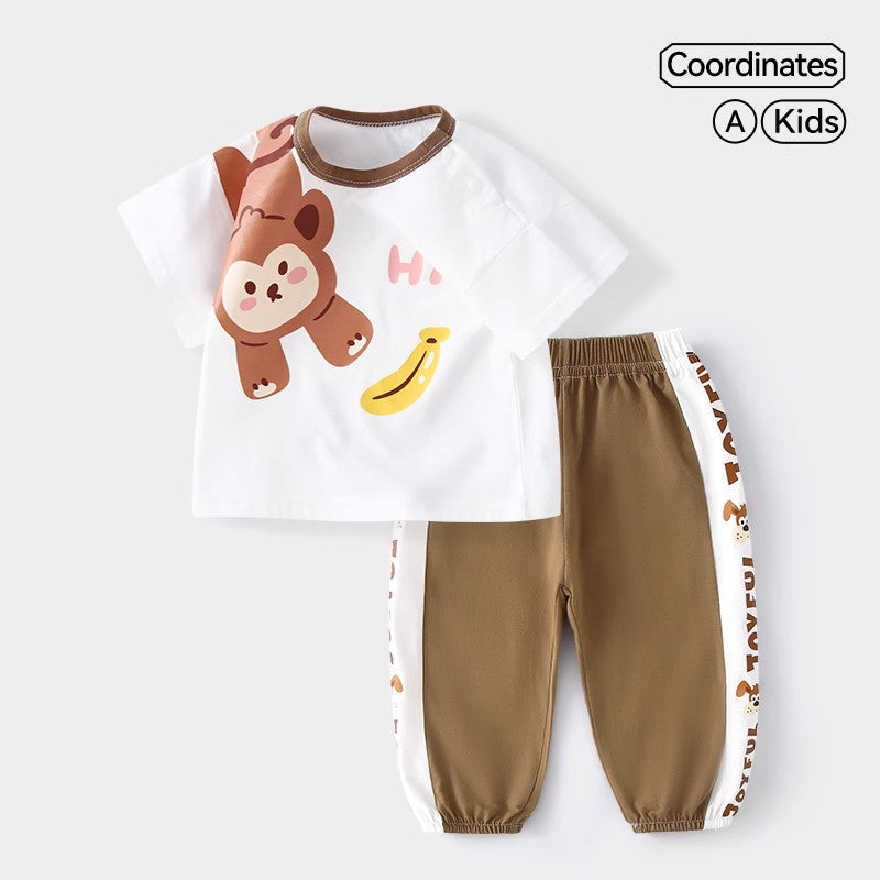 Children's Trousers Summer Thin Clothes Half Clothing Children's Suit