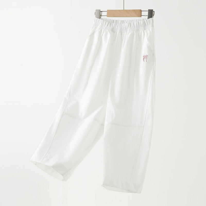 Children's Thin Middle Big Cropped Summer Clothing Children's Pants