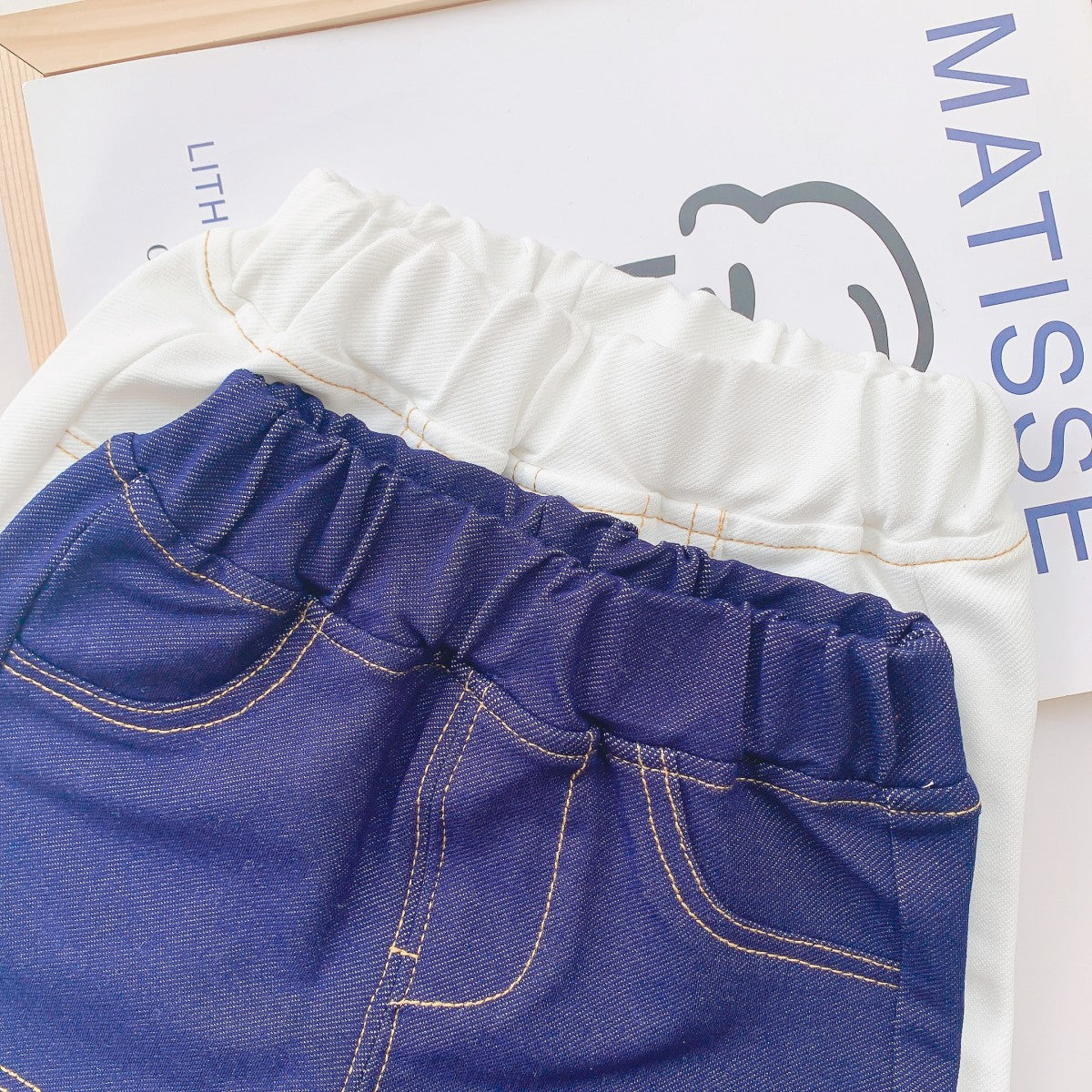 Denim Shorts Summer Clothes Born Knitted Little Children's Pants