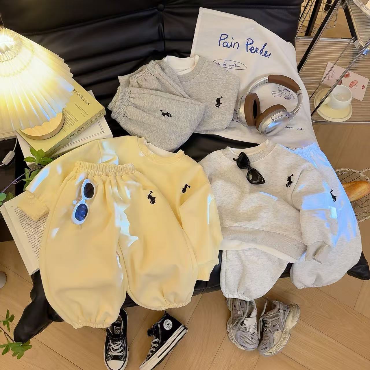 Embroidered Sweater Autumn Fashionable Boys Korean Children's Suit