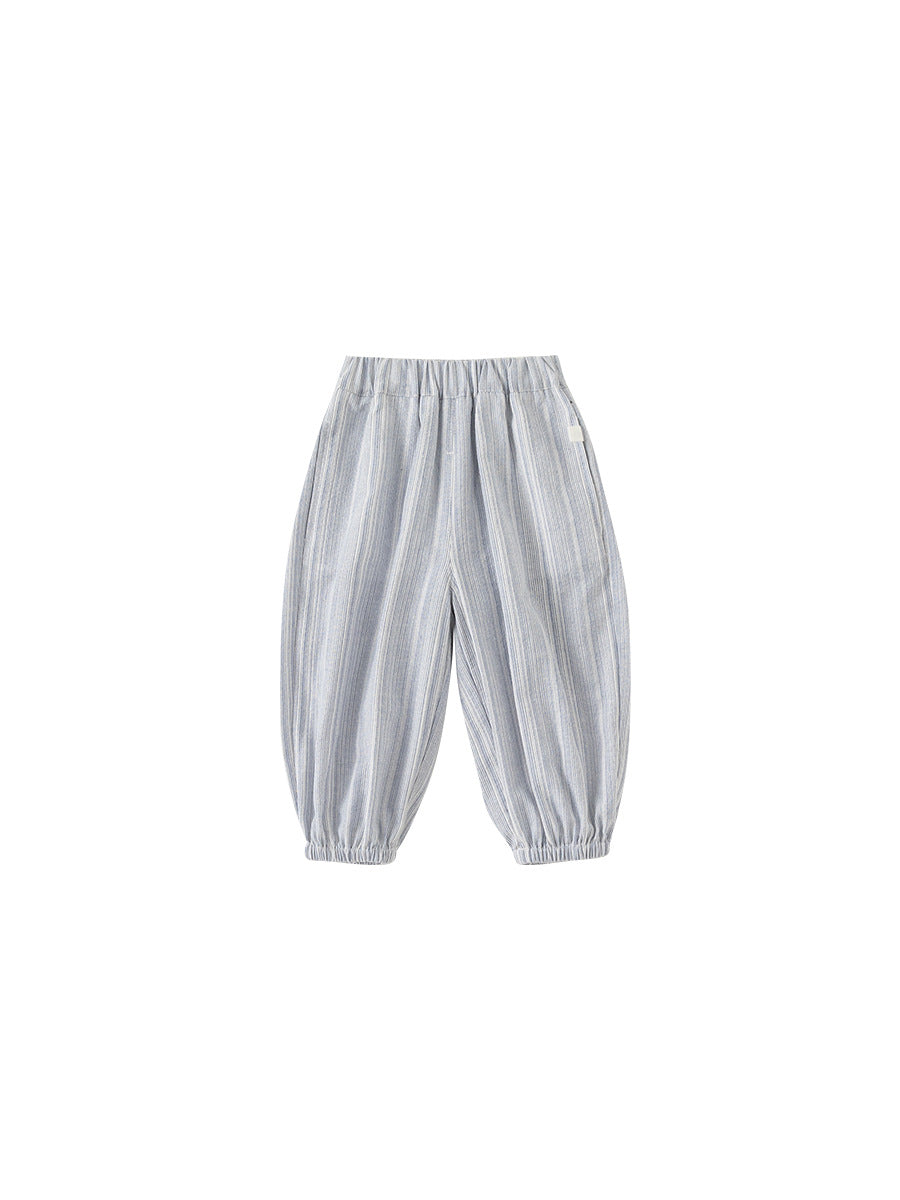 Children's Outer Wear Thin Casual Simplicity Ankle Banded Boys Solid Color Children's Pants