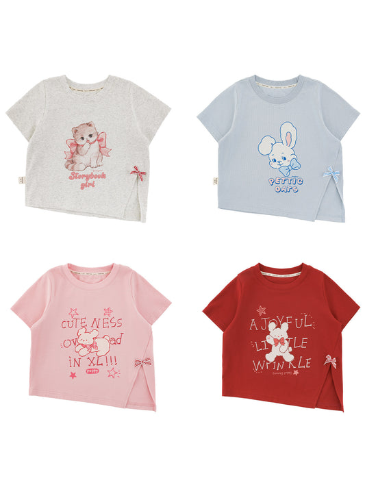 Children's Short-sleeved Summer Cartoon Fit Top Loose Children's T-shirt