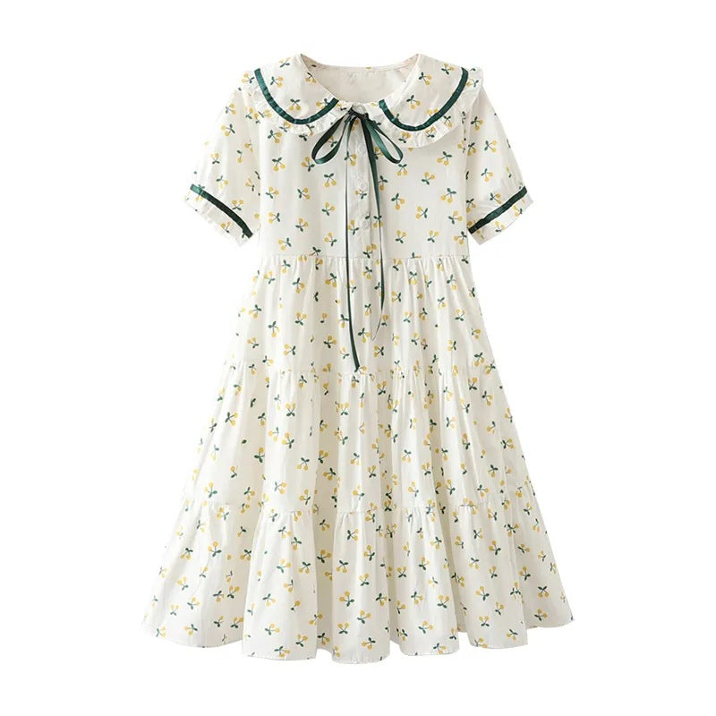 Children's Floral Princess Middle Big Clothing Sweet Children's Dress