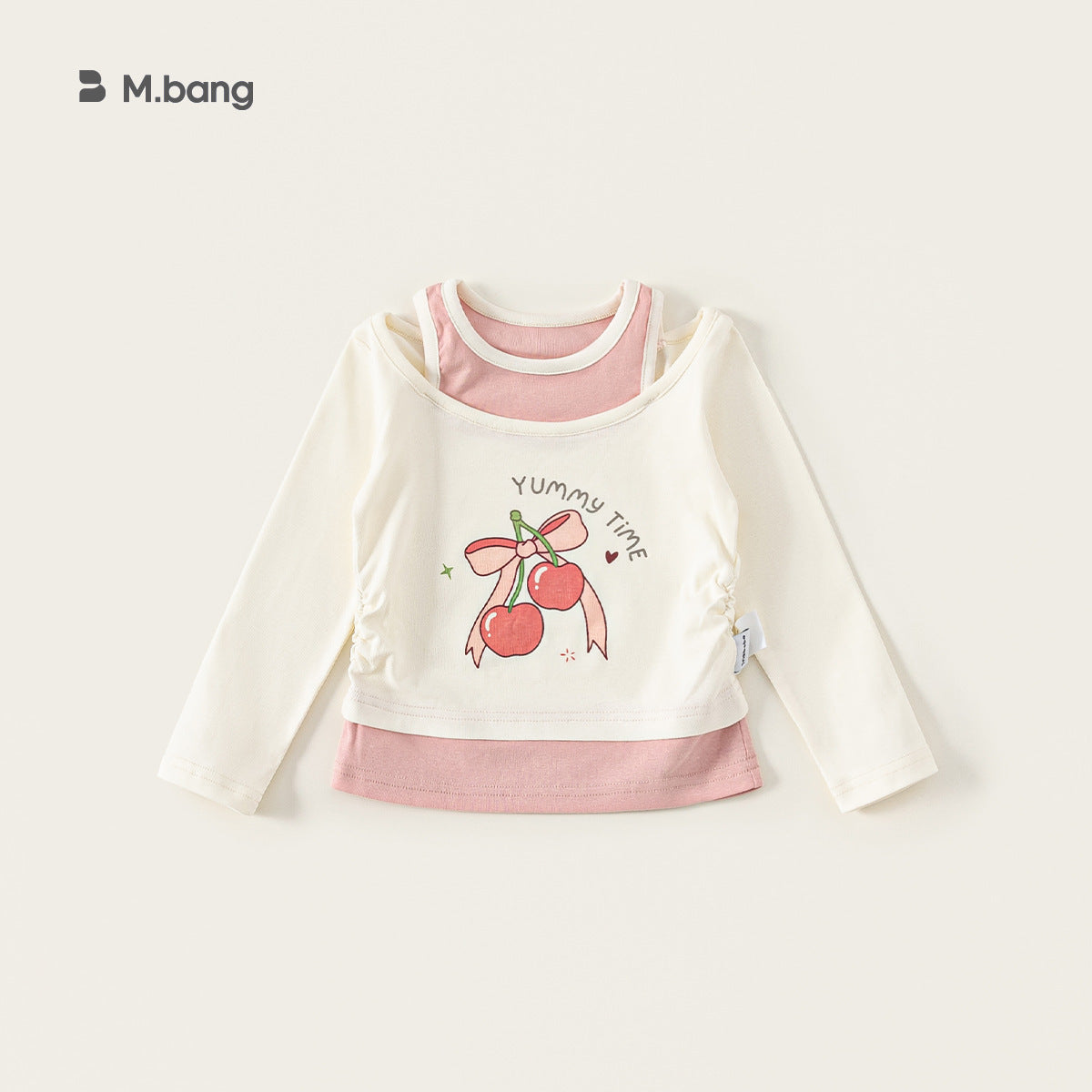 Children's Long Sleeve Cute Cartoon Lace Patchwork Top Korean Style Bottoming Children's T-shirt